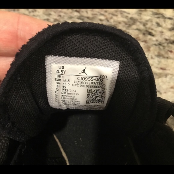 Jordan brand Russell Westbrook One Take basketball shoe boys sz 4.5 in black - Picture 5 of 8